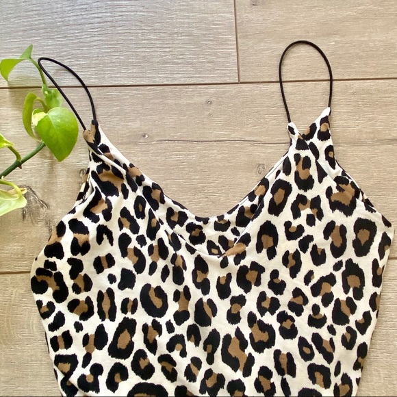 Gaze Bodysuit Leopard Size Small NWT - Picture 5 of 5